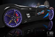Дитяче ліжко машина MUSVENUS AUDI black 190х90 см